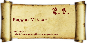 Megyes Viktor névjegykártya